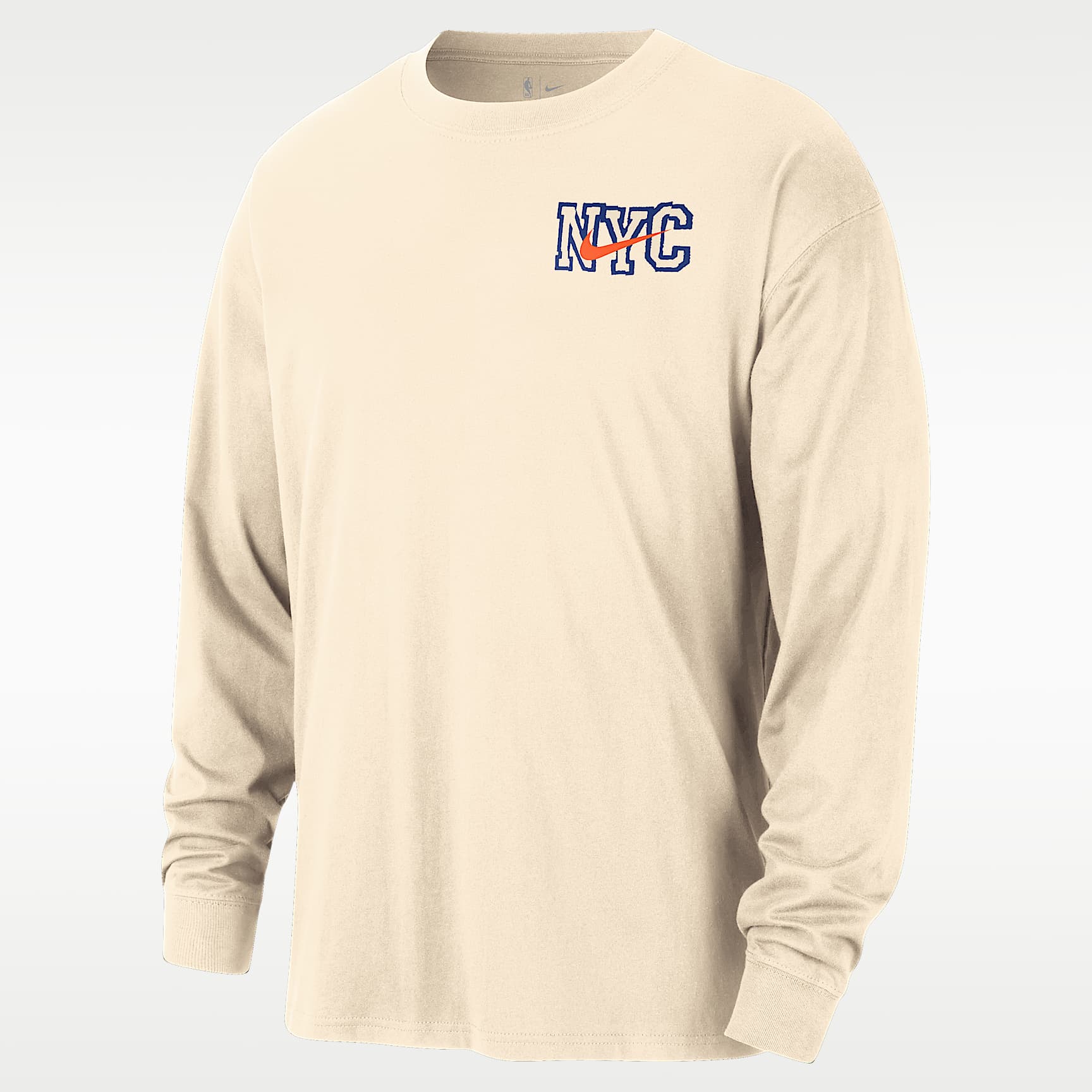 NYC Knicks Essential City Edition Men's Nike NBA Long-Sleeve T